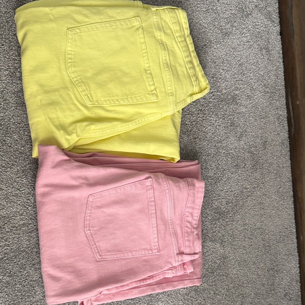 Old Navy Pink Wide-Leg Jeans